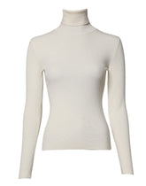 Dolce & Gabbana Cream Long Sleeves Turtleneck Slim Sweater -   -  Dolce & Gabbana.
